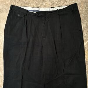 Brioni Pants Mens 40x32 Black 100% Cupro Silk Jimy Pleated Dress Made In Italy